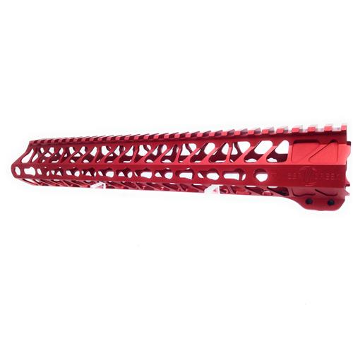 TIMBER CREEK OUTDOORS ENFORCER 13 INCH HAND GUARD KEYMOD RED IF010192N