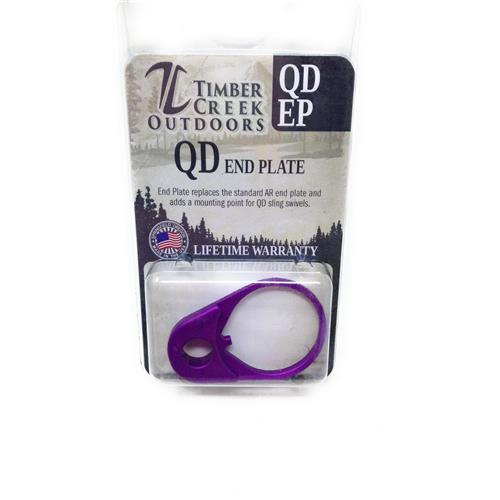 TIMBER CREEK OUTDOORS QUICK DETACH END PLATE - purple - QD EP IF09978N